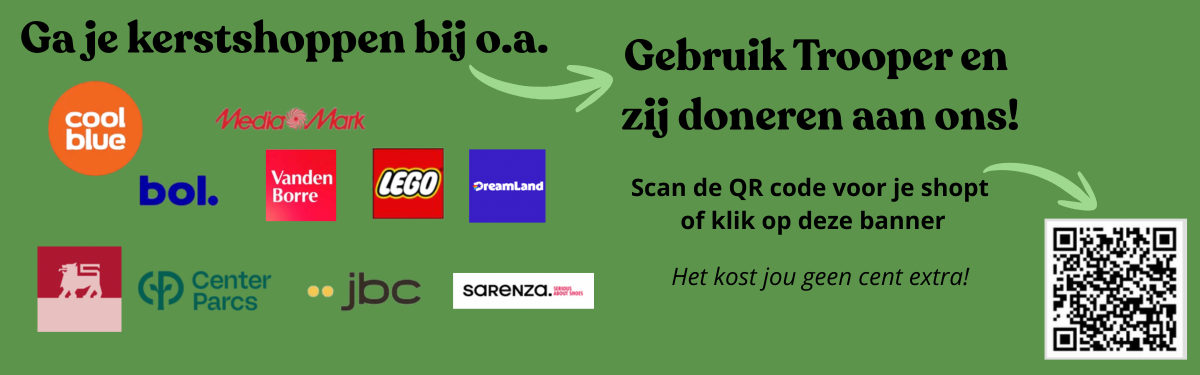 trooper voor het dierenthuisje