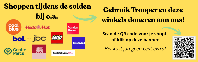 trooper voor het dierenthuisje