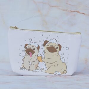 Mopps Pug Medium PVC toilettas voor make-up