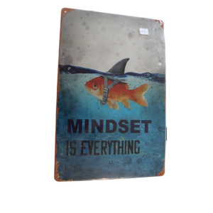 Decoratieplaat metaal Mindset