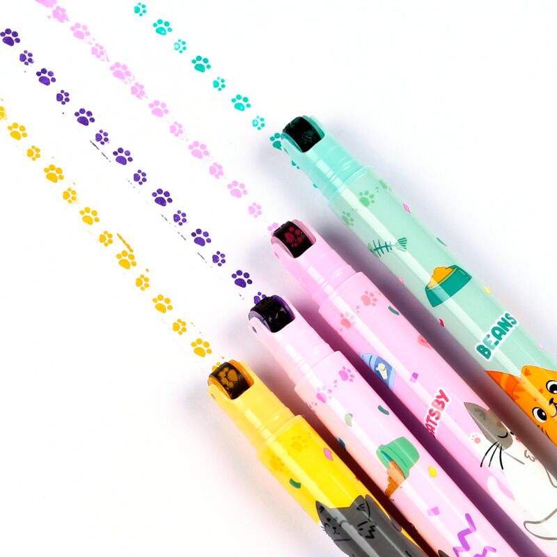 Markeerstift & Stempelwiel Pen 2-in-1 - Afbeelding 2