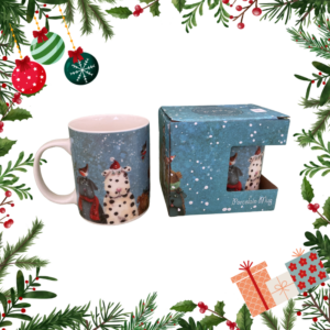 Kerstmok blauw