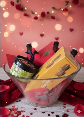 Valentijnbowl met lekkers