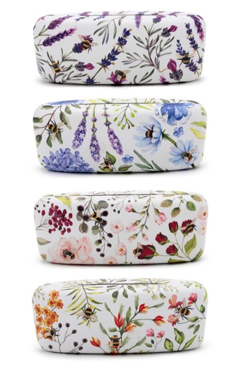 Brillendoos bloemen en bijen