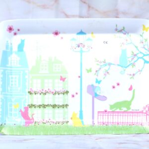 dienblad poezen pastelkleuren