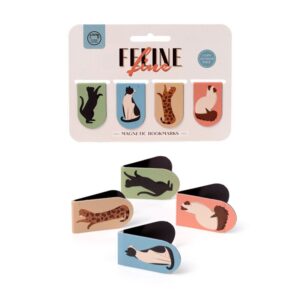 Magnetische Boekenlegger Set van 4 - Katten