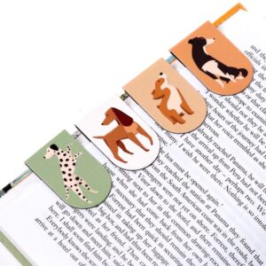 Magnetische boekenleggers set van 4 - honden