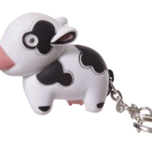 Sleutelhanger koe met licht en geluid
