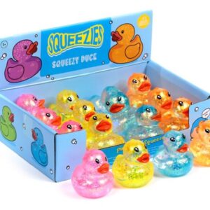 Knijpspeelgoed glitter-eend