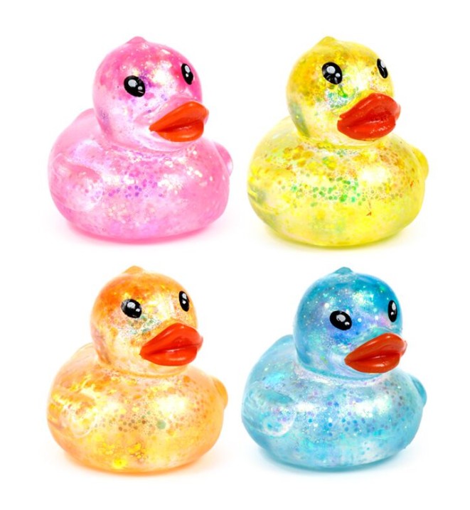 Knijpspeelgoed glitter-eend - Afbeelding 2