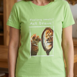 T-shirts ronde hals: Feeling small? act brave!